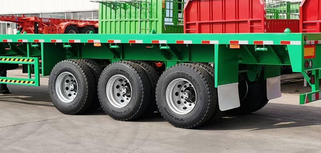 Export of 3-axle flatbed semi-trailer from Zimbabwe